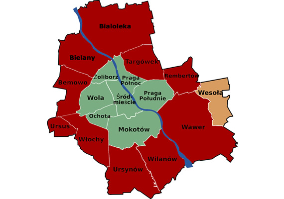 Distritos de Varsovia